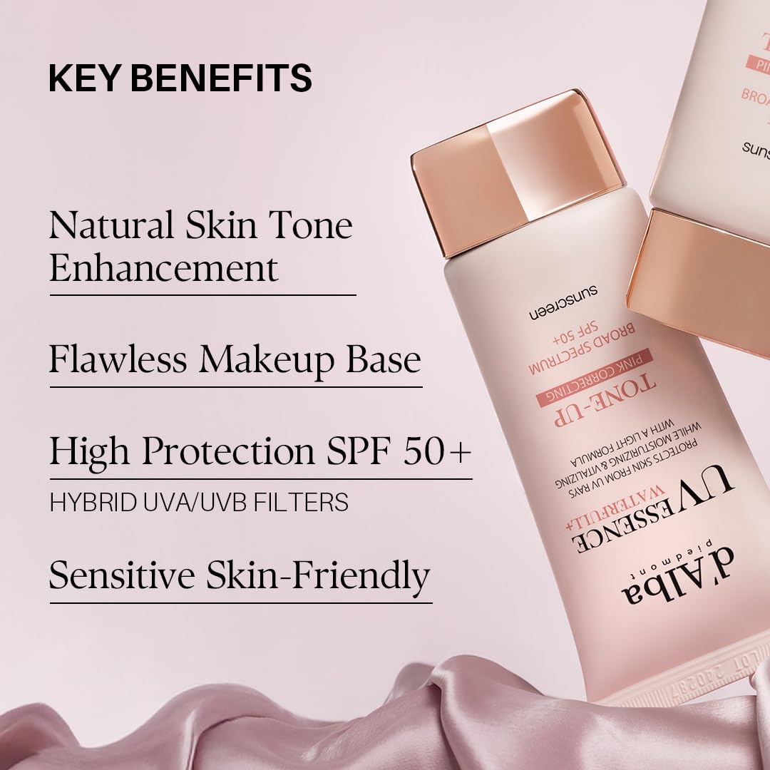 d'alba Piedmont Waterfull Serum texture spread on skin for dewy hydration.