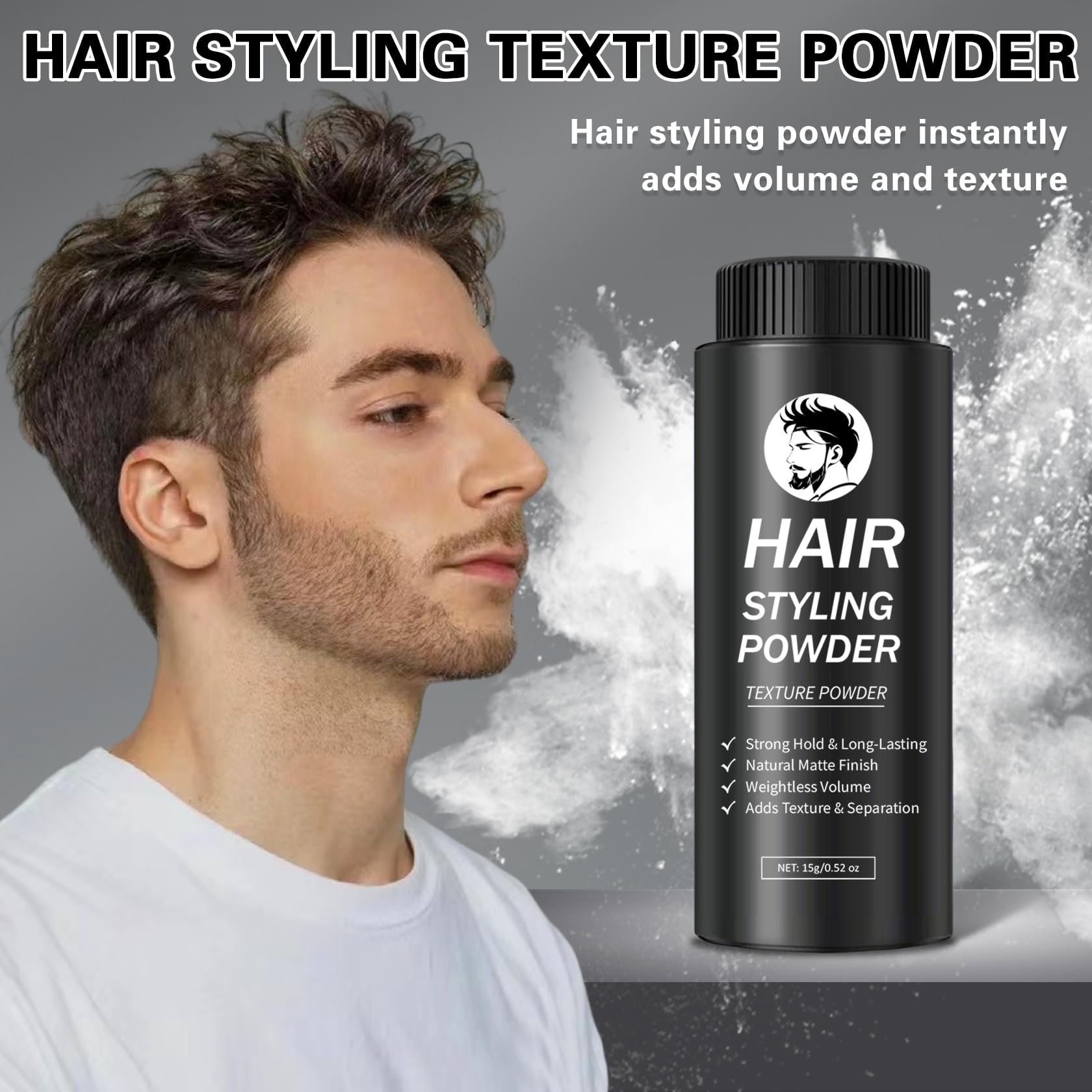 DAMUSI poudre-texturisation-racines: soulève les racines et crée une texture durable.