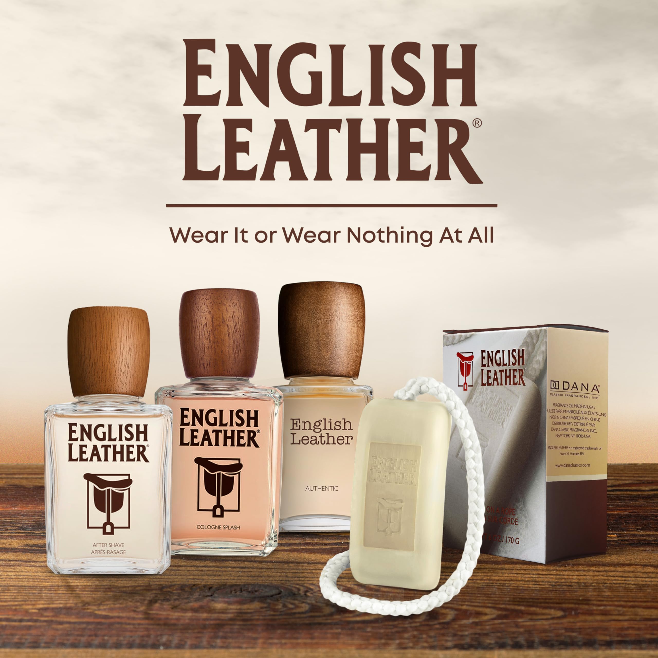 Usage en voyage avec Dana English Leather, format pratique.