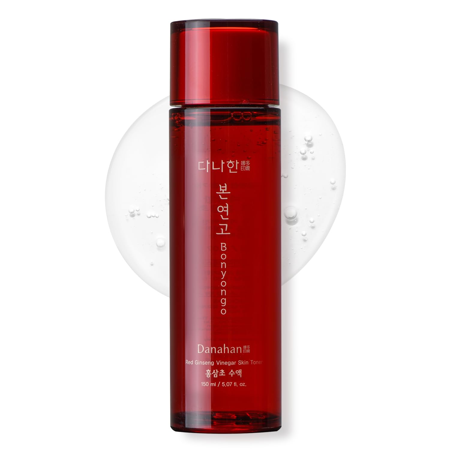 Danahan Bonyongo Toner, bouteille rouge, hydratation riche pour peau sèche