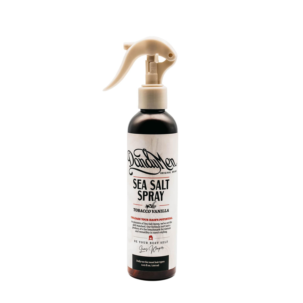 DandyMen brume sel de mer: brume en bouteille pour texture naturelle et volume.