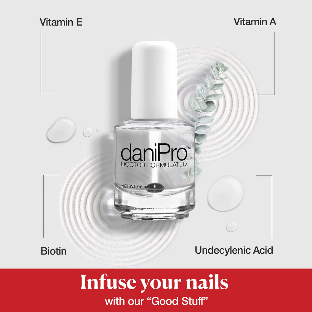 DaniPro Base Coat offre une brillance éclatante tout en protégeant les ongles.