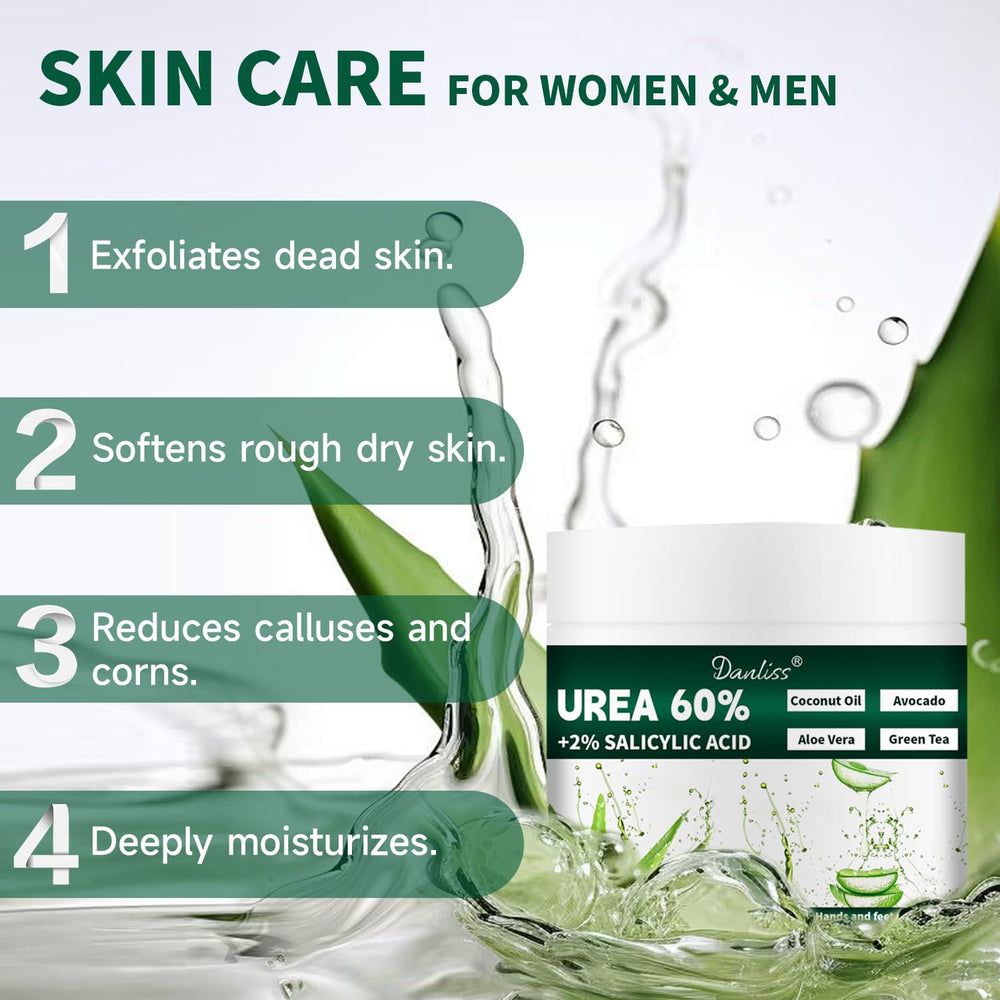 Danliss Crème Urée 60% pour coudes secs, douceur durable.