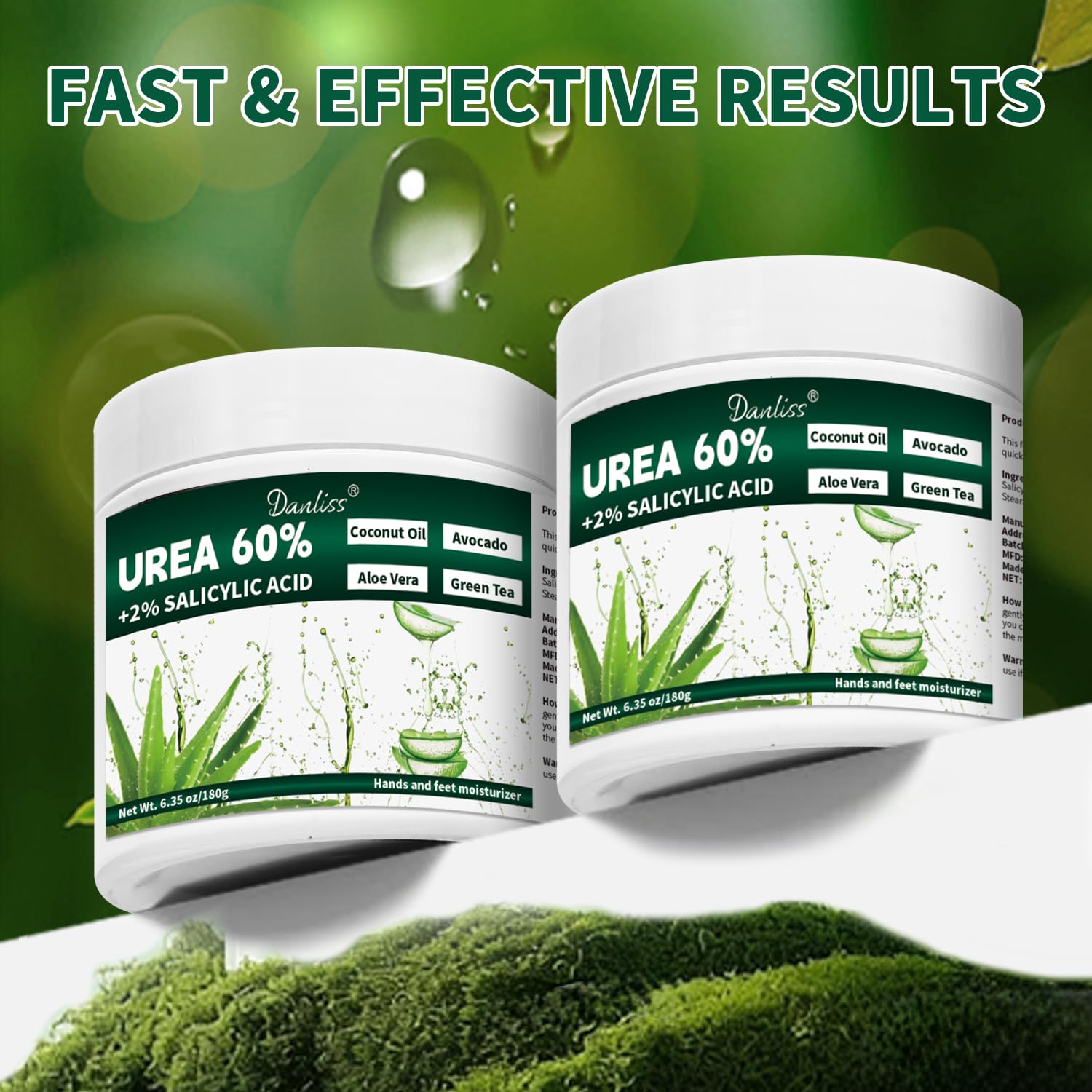 Danliss Crème Urée 60% pour régénération des pieds.