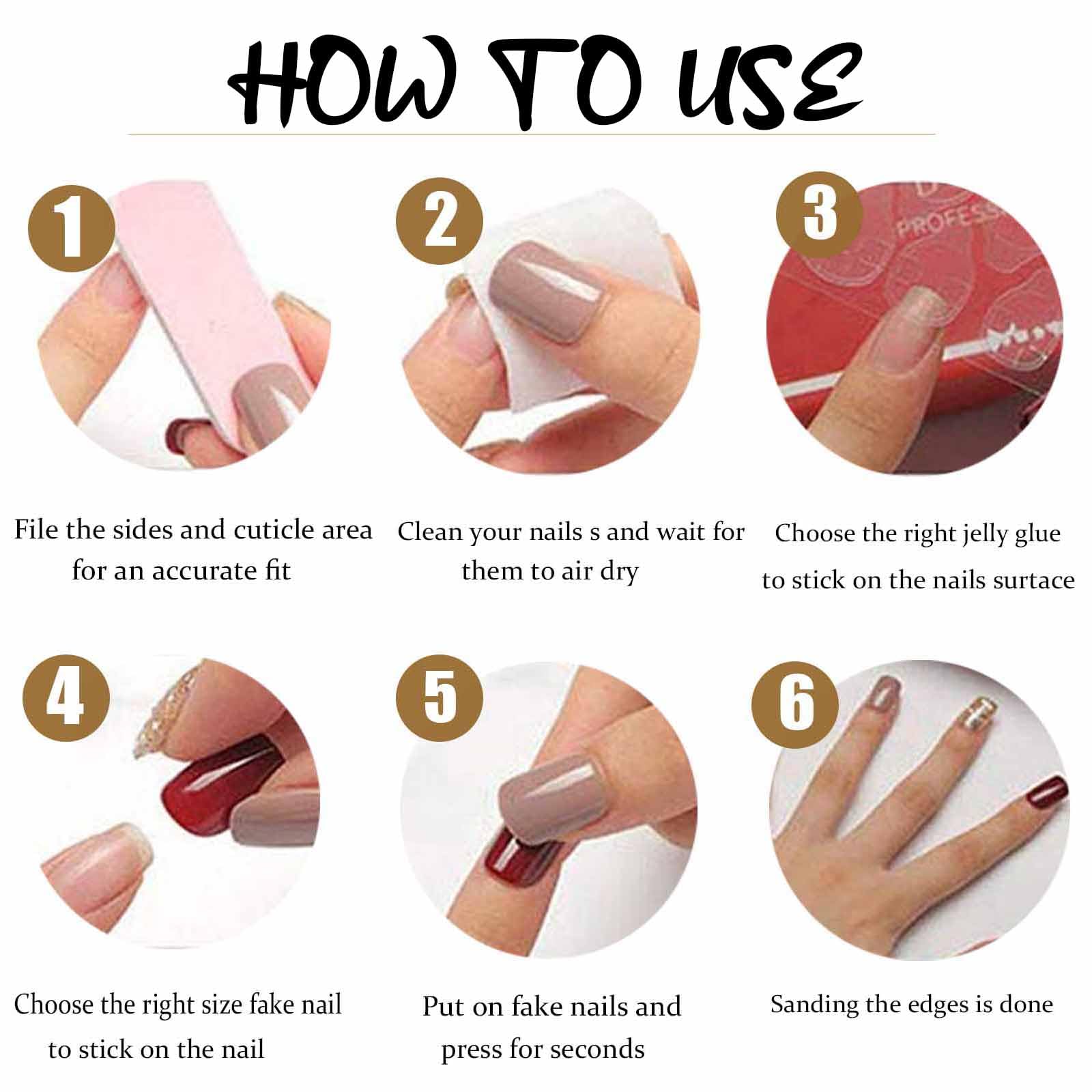 DANMANR colle gel pour ongles presse, adhérence sécurisée