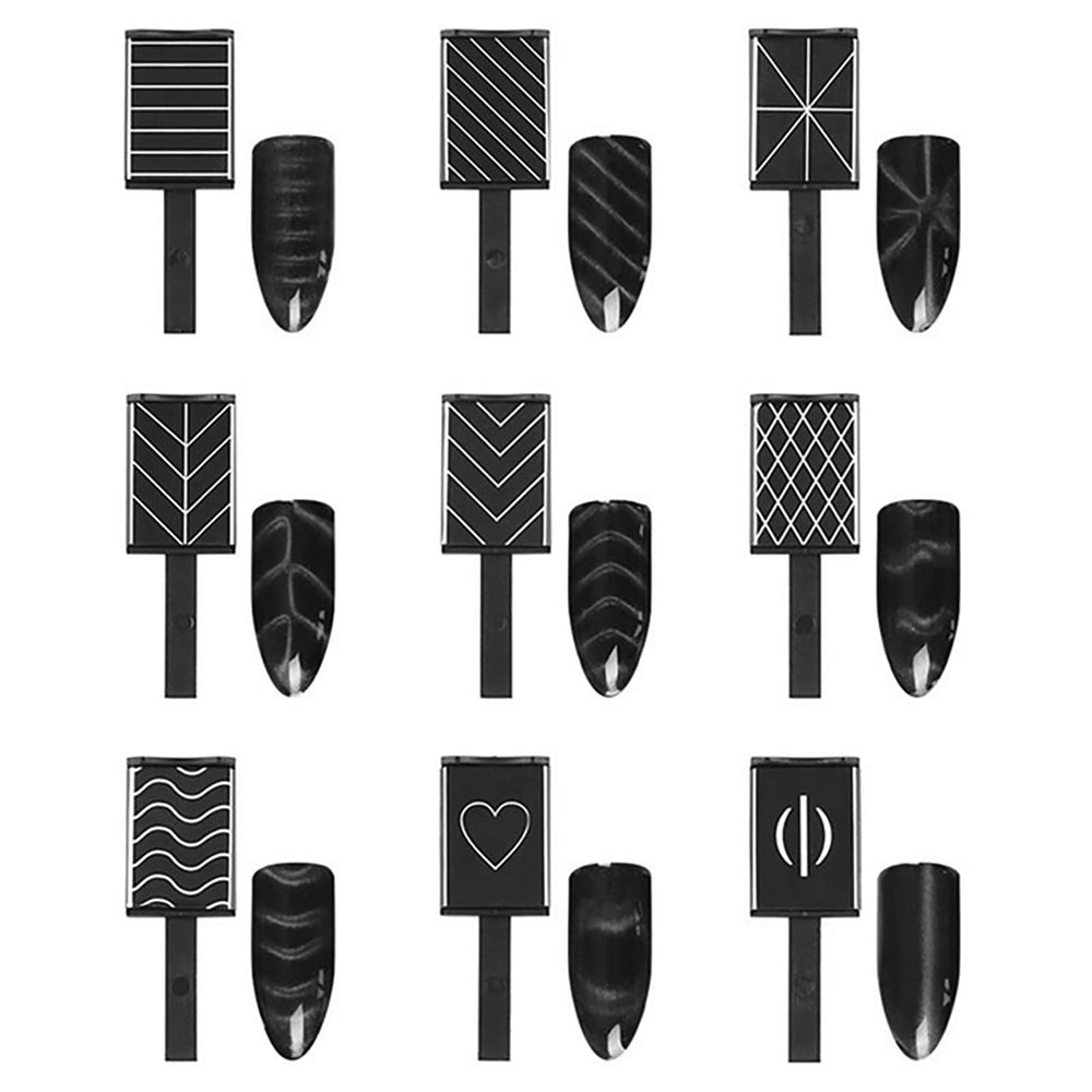 DANNEASY baton magnétique double-tête pour motifs œil-de-chat variés
