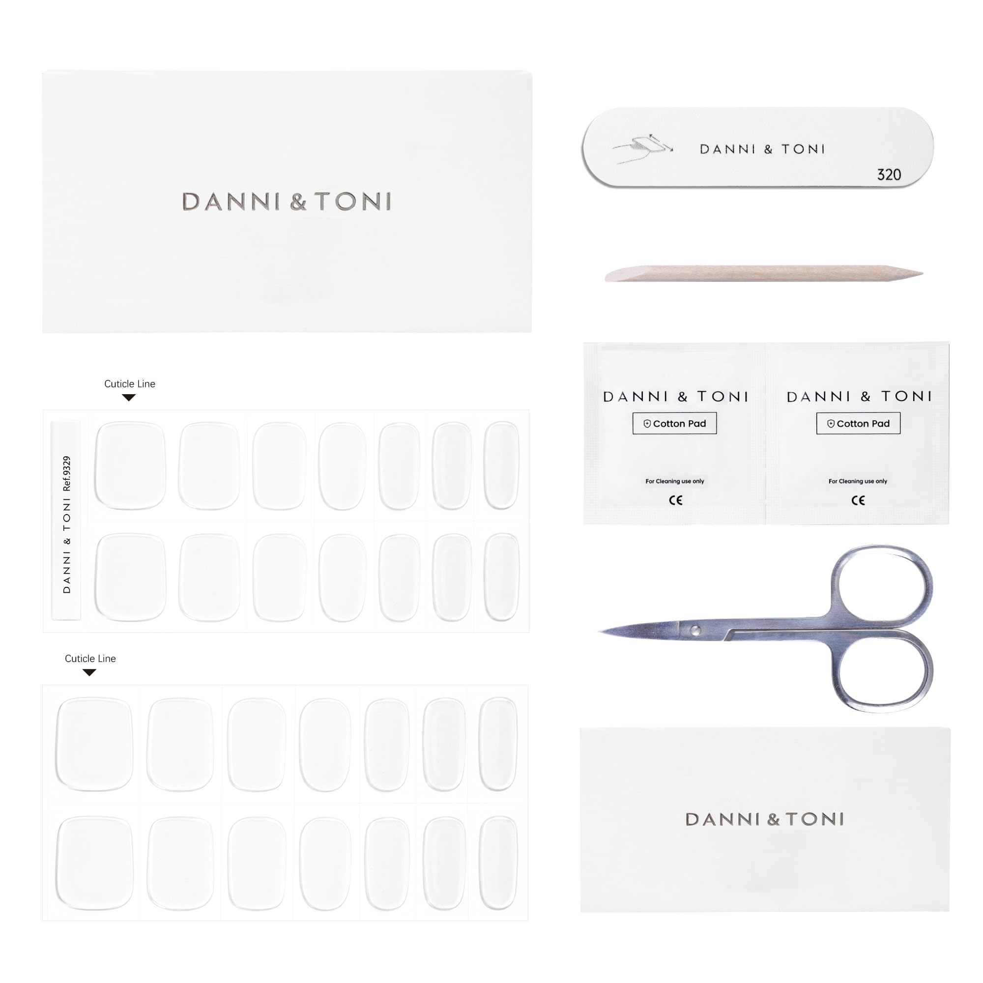 DANNI ET TONI brillance ultra sur chaque ongle pour un effet gel.