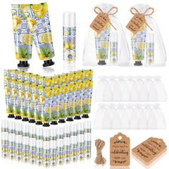 Dansib ensemble 24 crèmes mains citron, idéal pour offrir à une fête bébé ou mariage