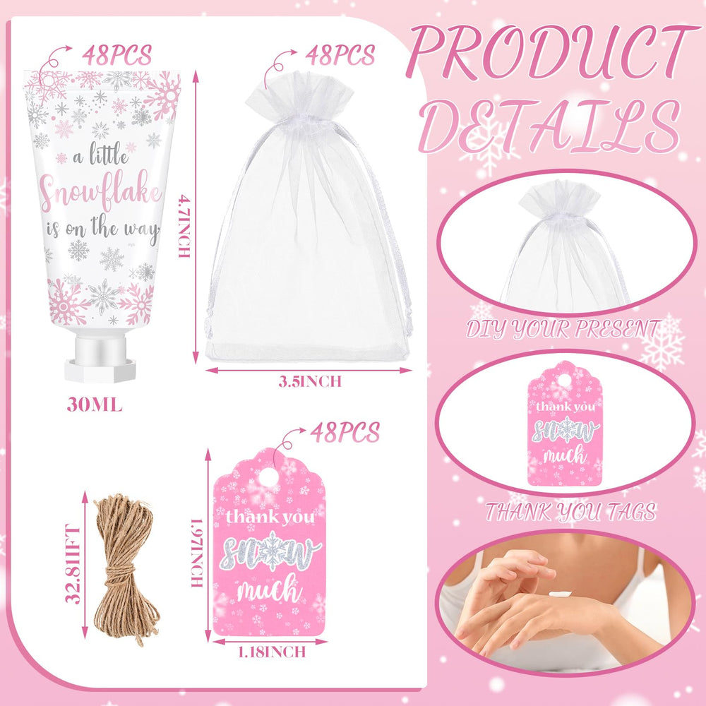 Dansib hand cream featuring eucalyptus leaves design adds elegant party flair