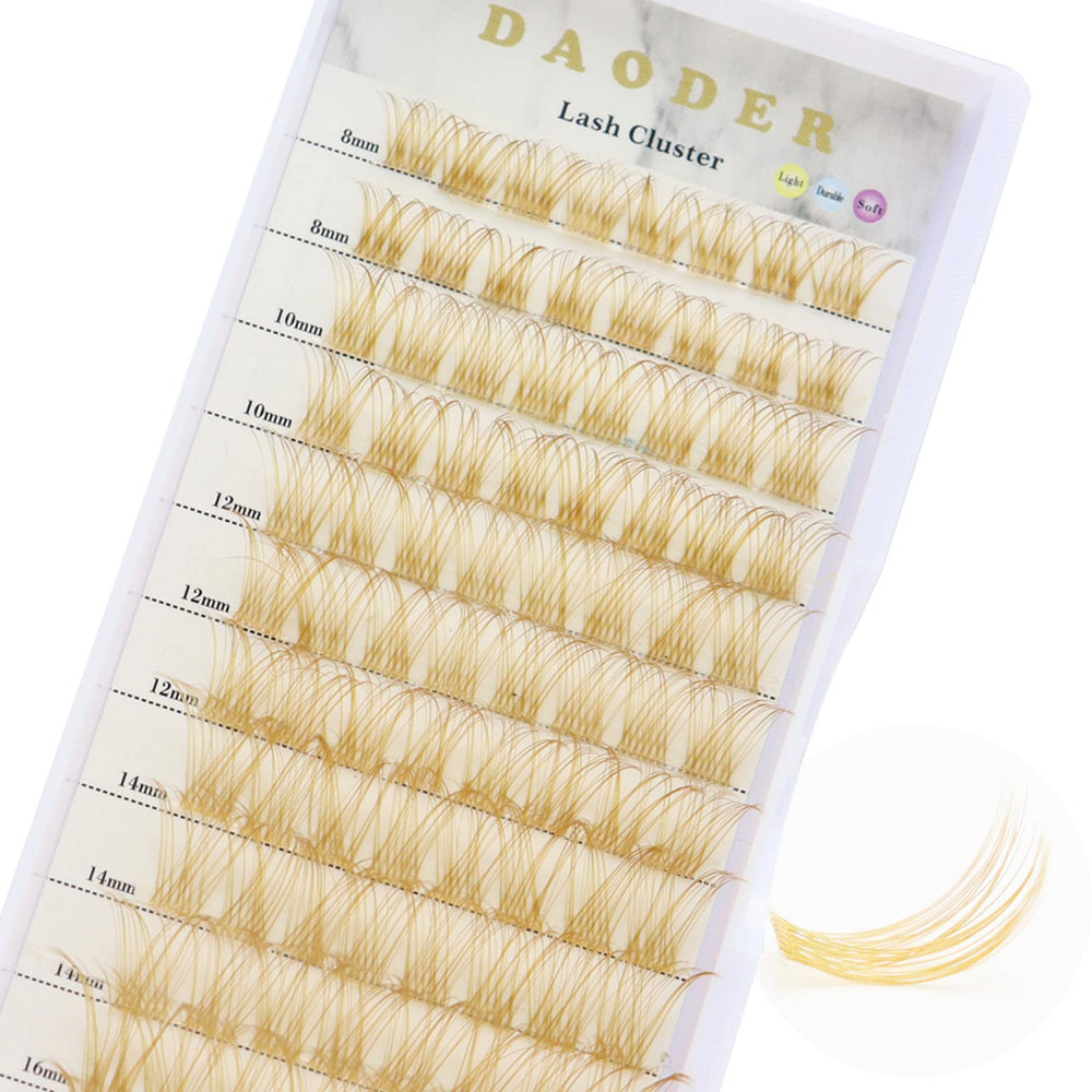 DAODER grappes cils bruns 007 emballage clair pour un look naturel.