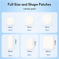 Patch Daolyo rond 10 mm pour le visage cible les imperfections.