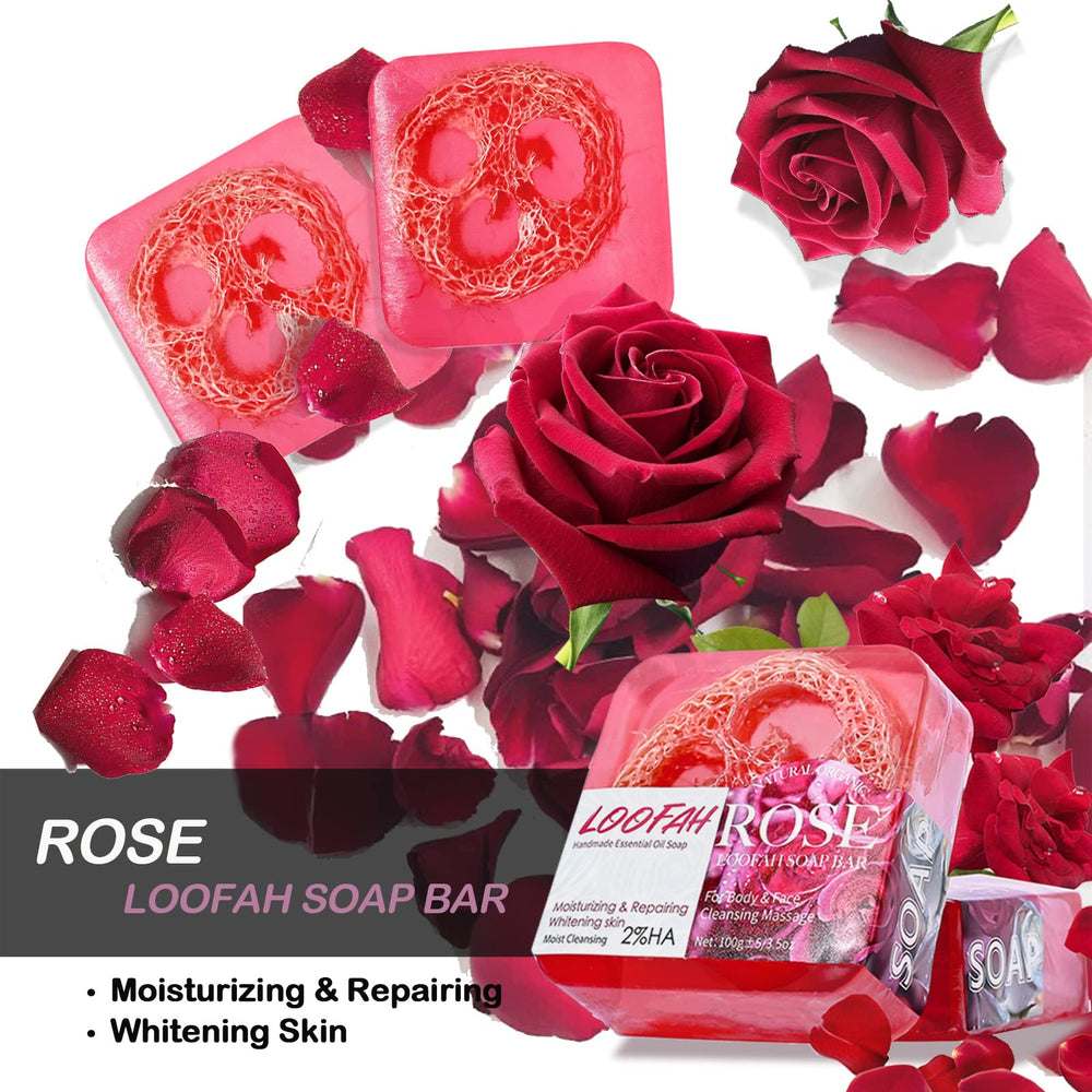 Dapoprren savon loofah lait de coco, peau plus douce