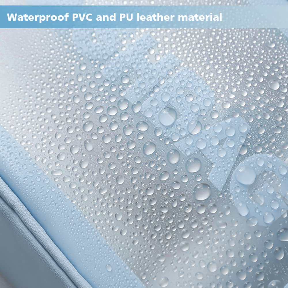 DAPOWER surface matte translucide bleue XL préserve l'intimité tout en voyant l’intérieur.