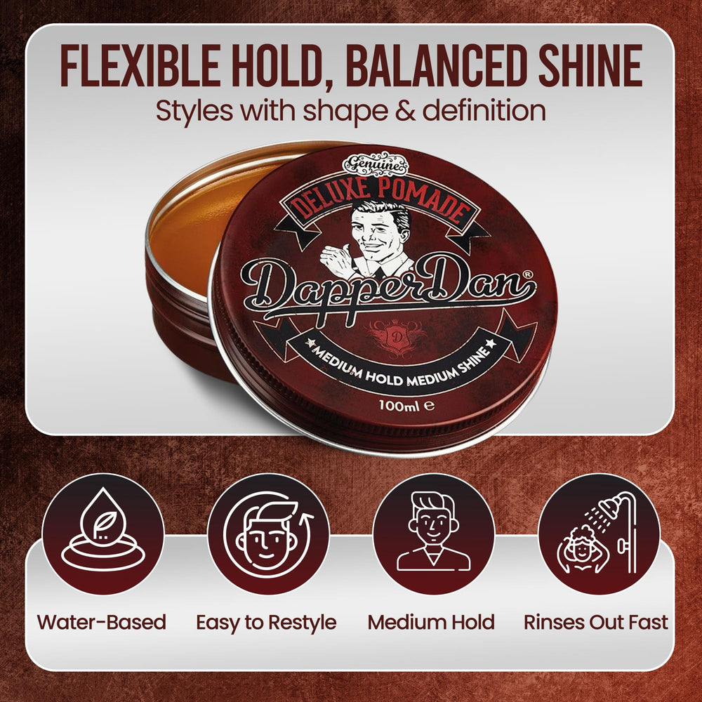 Deluxe Pommade Dapper Dan, look années 30 pour style rétro.