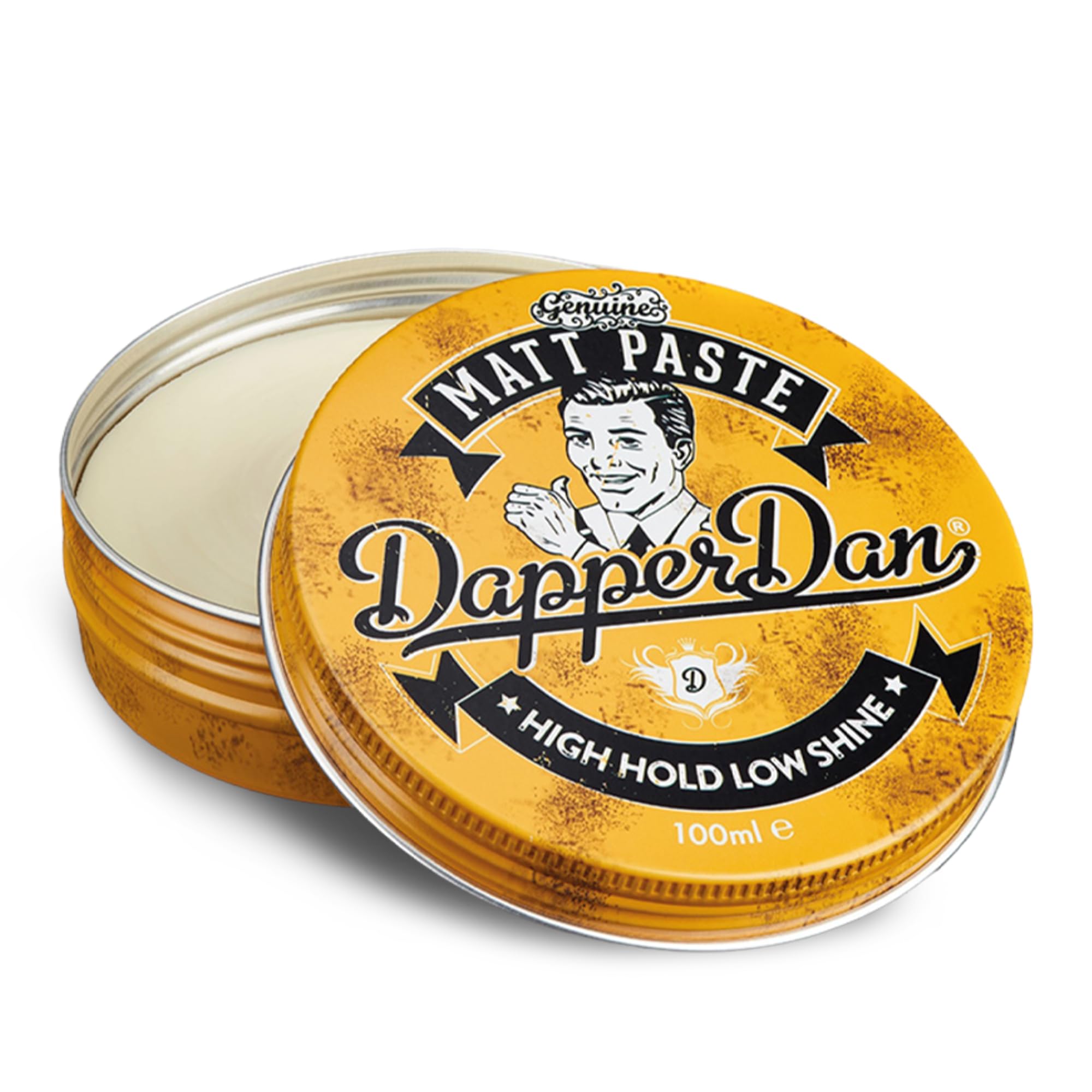 Bouteille Dapper Dan Matt Paste, maniement facile, coiffage rapide.