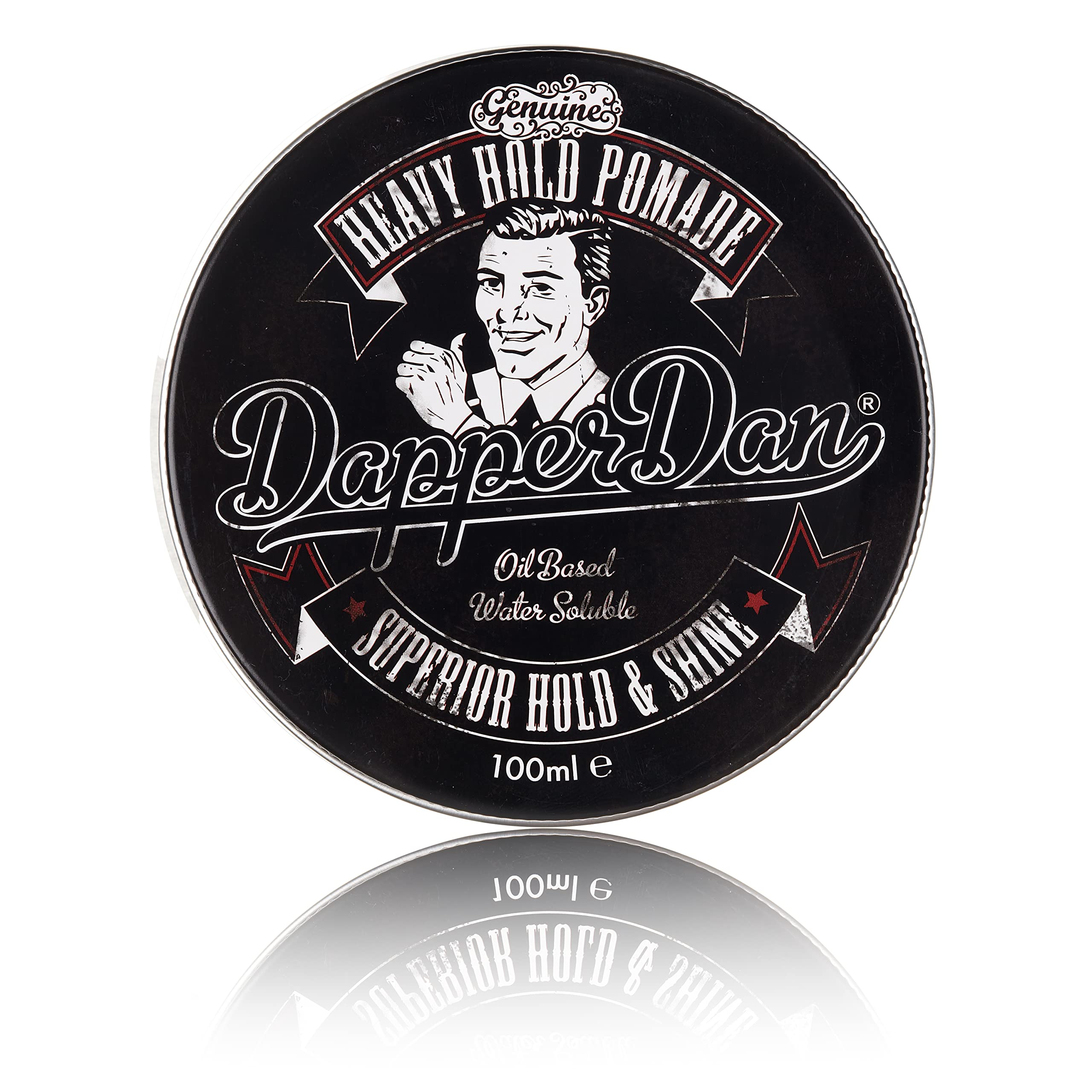 Emballage élégant de la pomade Dapper Dan à tenue lourde