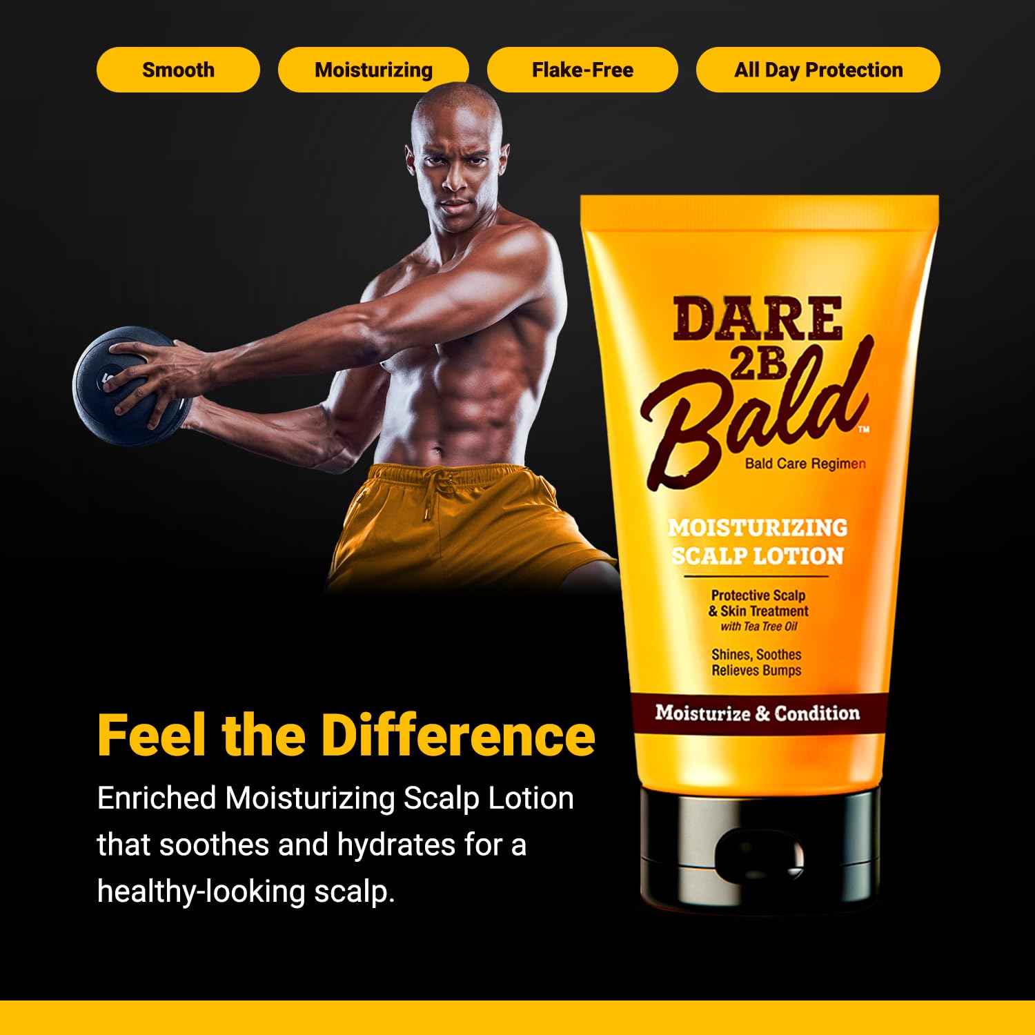 Dare 2B Bald – crème non grasse pour peau et cuir chevelu.