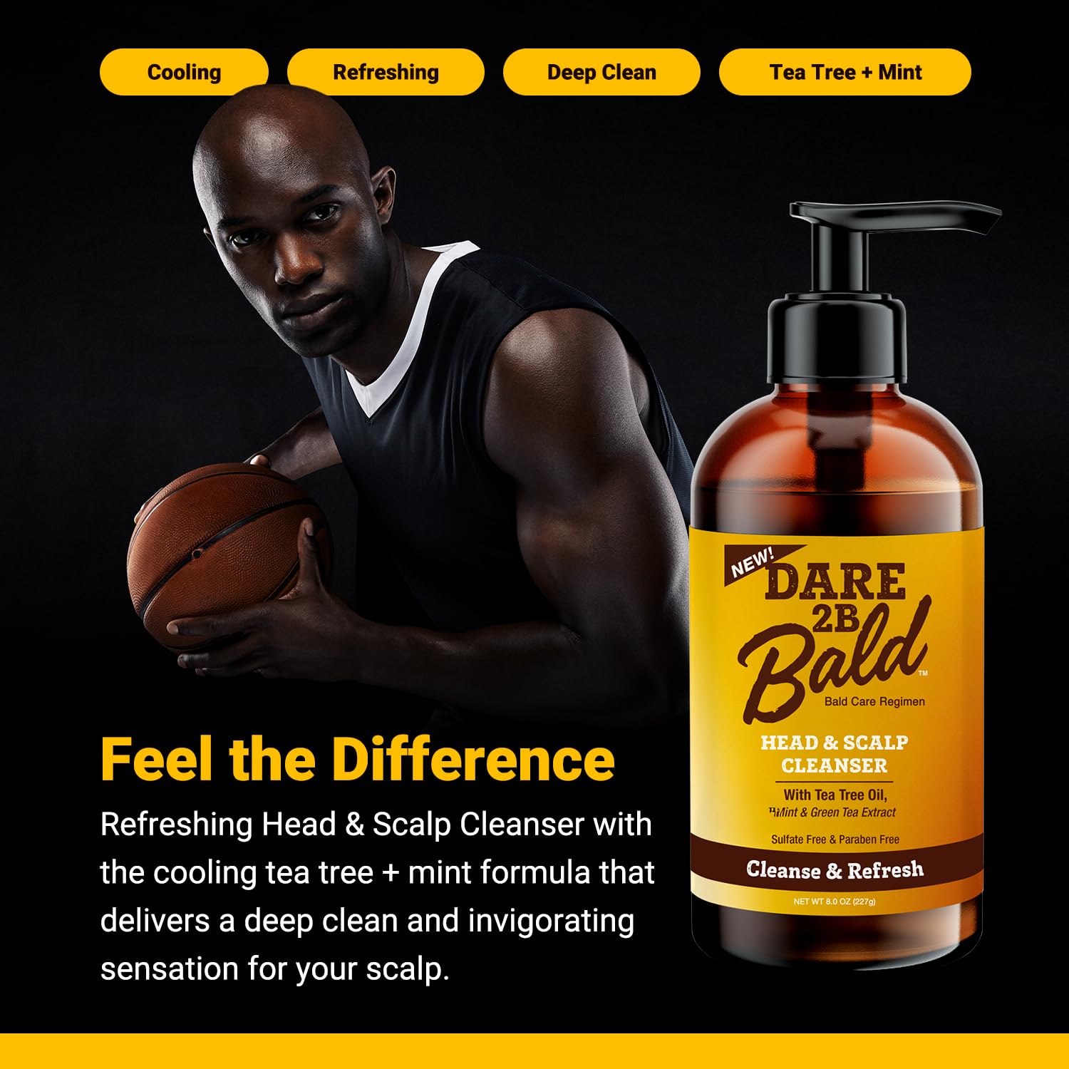 DARE TO BE BALD – Gommage cuir chevelu pour éliminer les impuretés et fraîcheur.