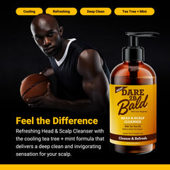 DARE TO BE BALD – Gommage cuir chevelu pour éliminer les impuretés et fraîcheur.