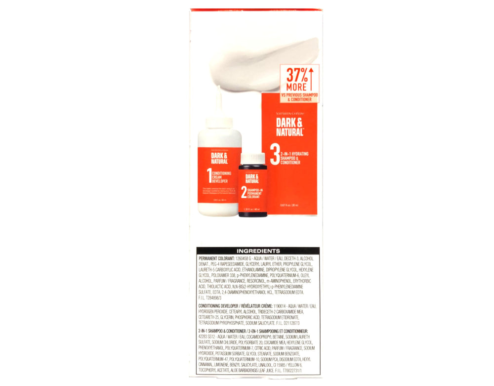 Dark & Natural Color pour Hommes Natural Black — ingrédients miel et aloe pour hydrater les cheveux