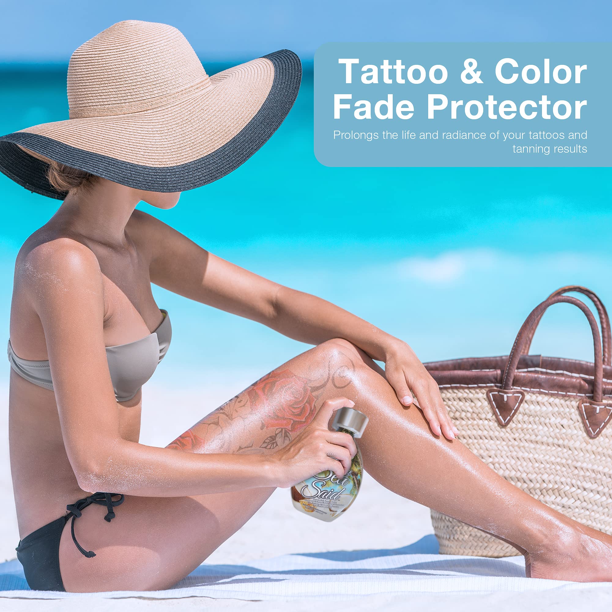 DARK TANS EXCLUSIVE compatible-tatouages protège les couleurs tout en bronzant