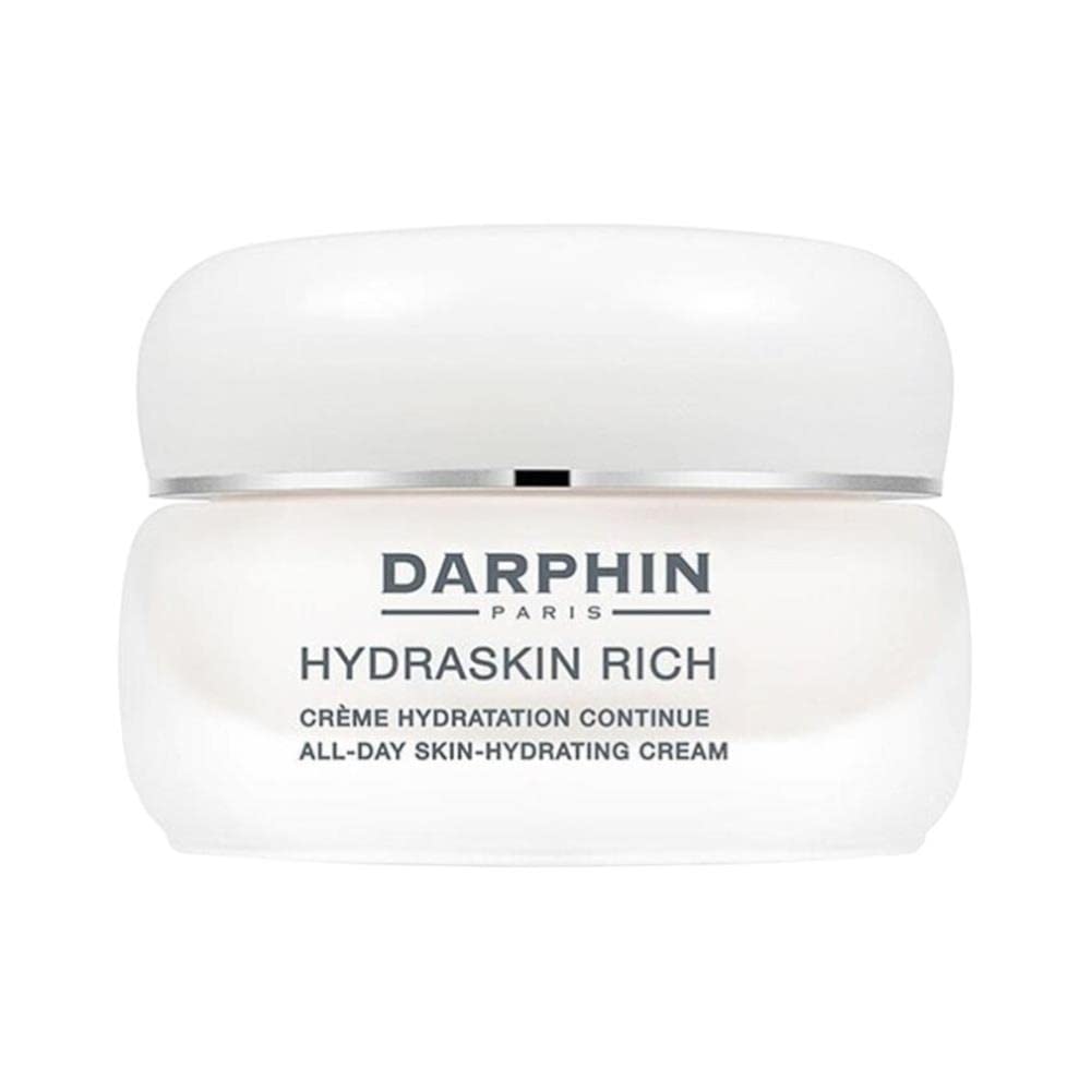 Darphin Hydraskin riche, bouteille de crème hydratante pour visage, hydratation durable.