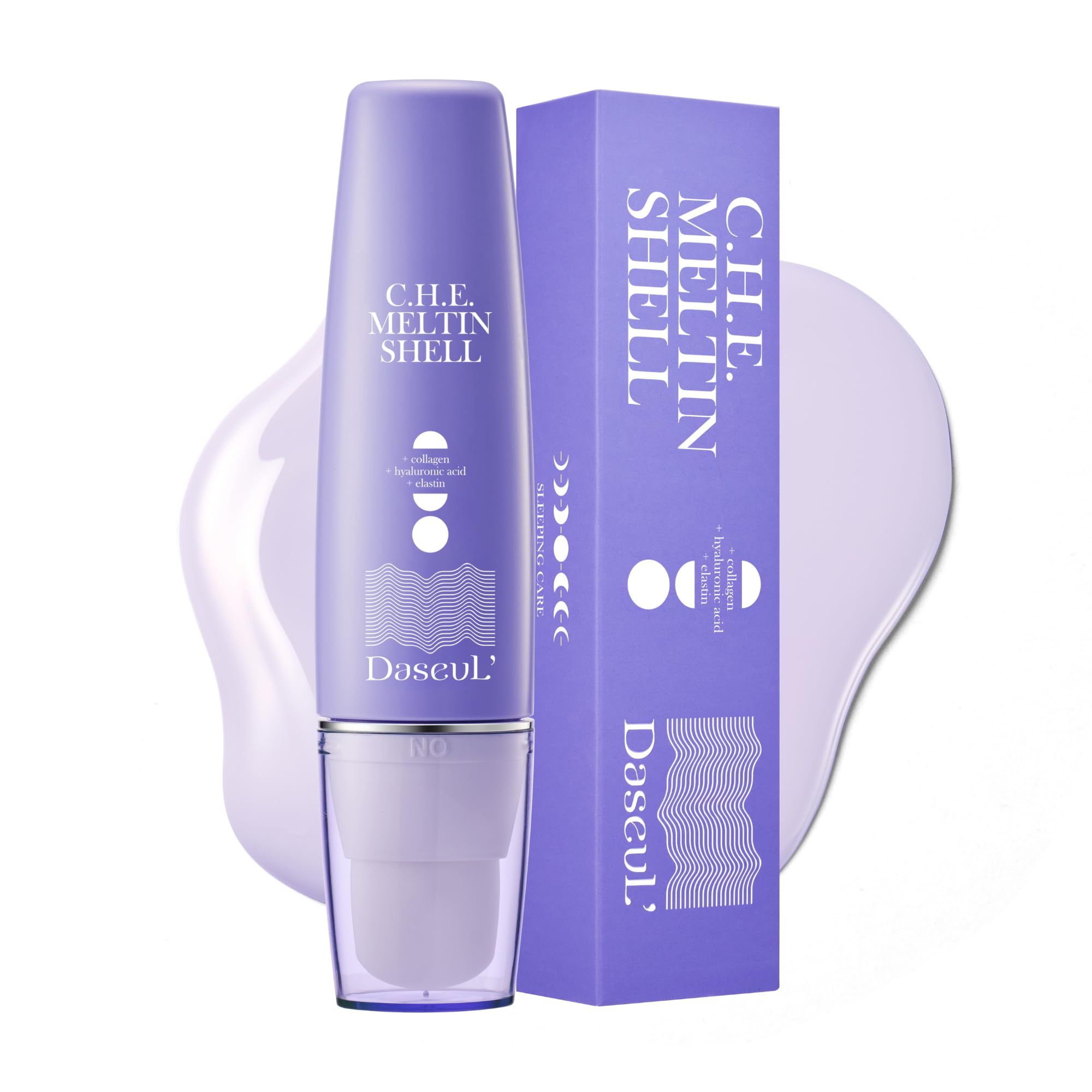 DaseuL’ C.H.E. Meltin Shell — emballage et texture du masque hydrogel, pratique à utiliser