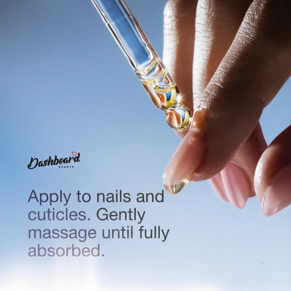 Dashboard Beauty: formule jojoba et vitamine E pour soin quotidien des ongles
