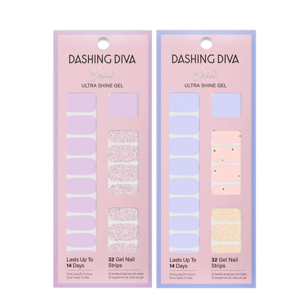 Dashing Diva accessoires-prep inclus : tampon et lime pour une pose propre.