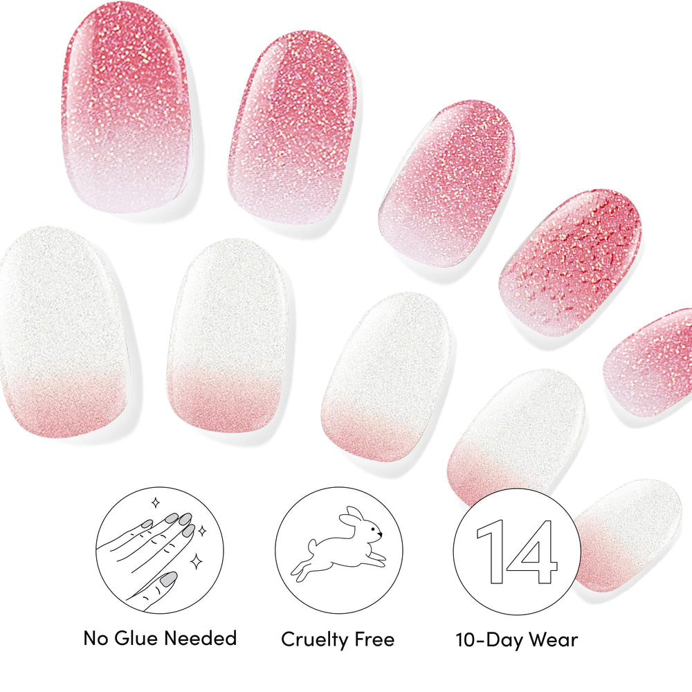 Adhérence des bandes gel Dashing Diva assurant une pose durable.