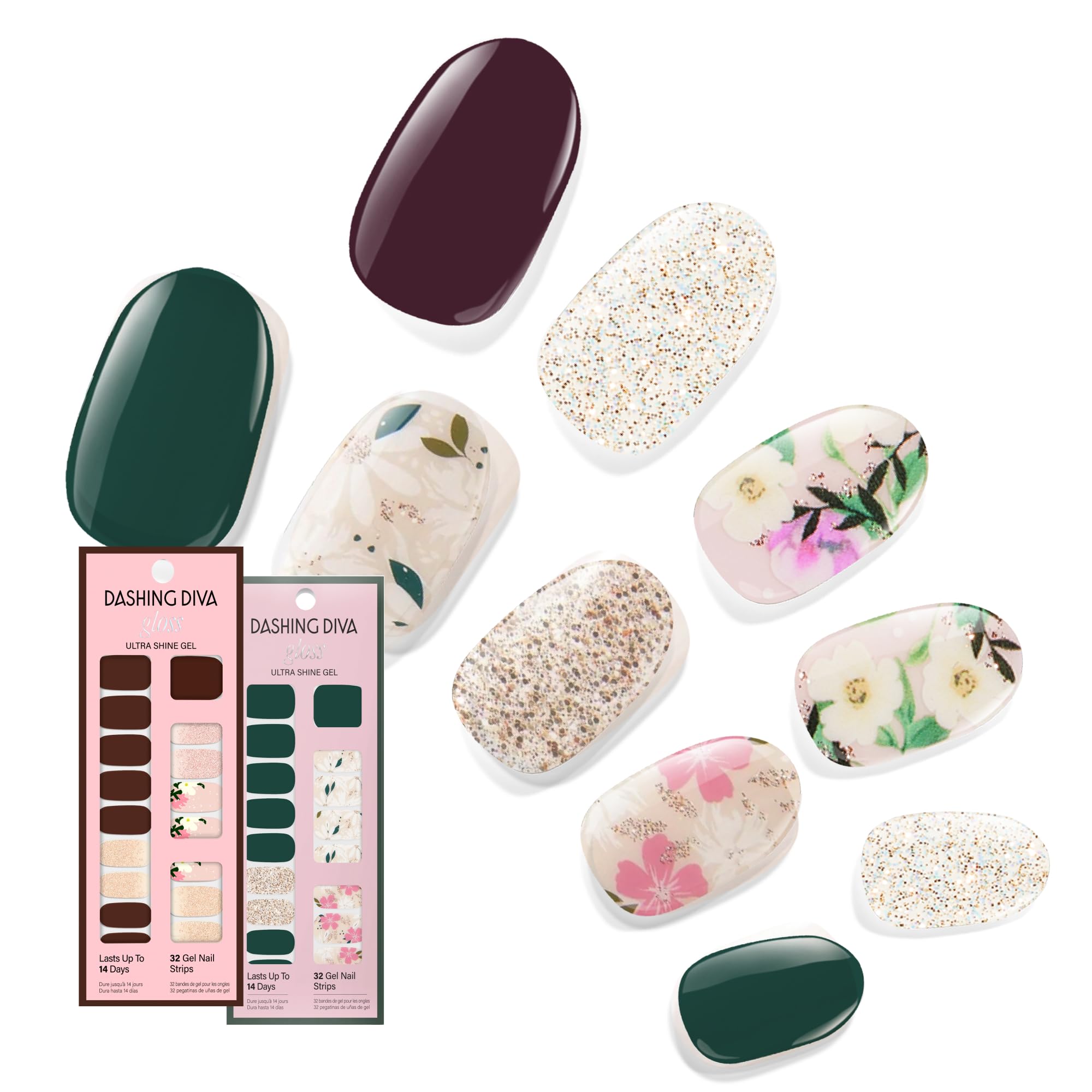 Bandes vernis gel Baby Bouquet de Dashing Diva pour une pose rapide et brillante