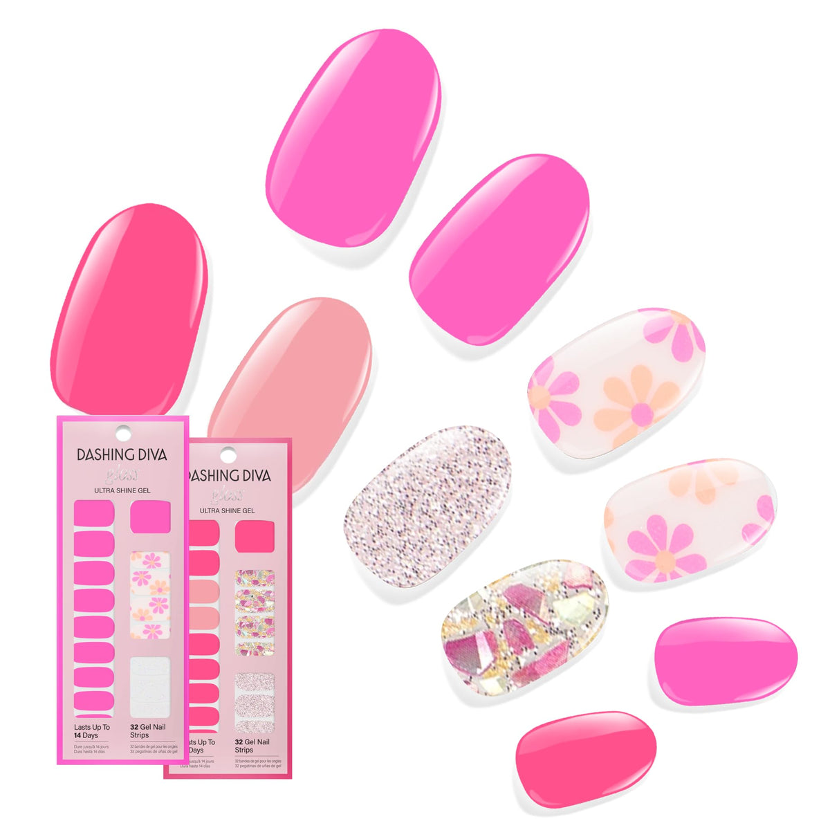 Dashing Diva band es gel brillantes collection corail-recif pour une manucure lumineuse sans UV