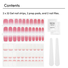 Bandes gel ombre brillant Dashing Diva, finition éclatante sans UV.