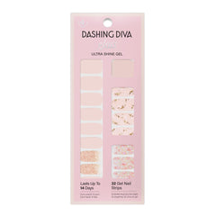 Dashing Diva Gloss bandes ongles clair emballage pratique pour une manucure rapide
