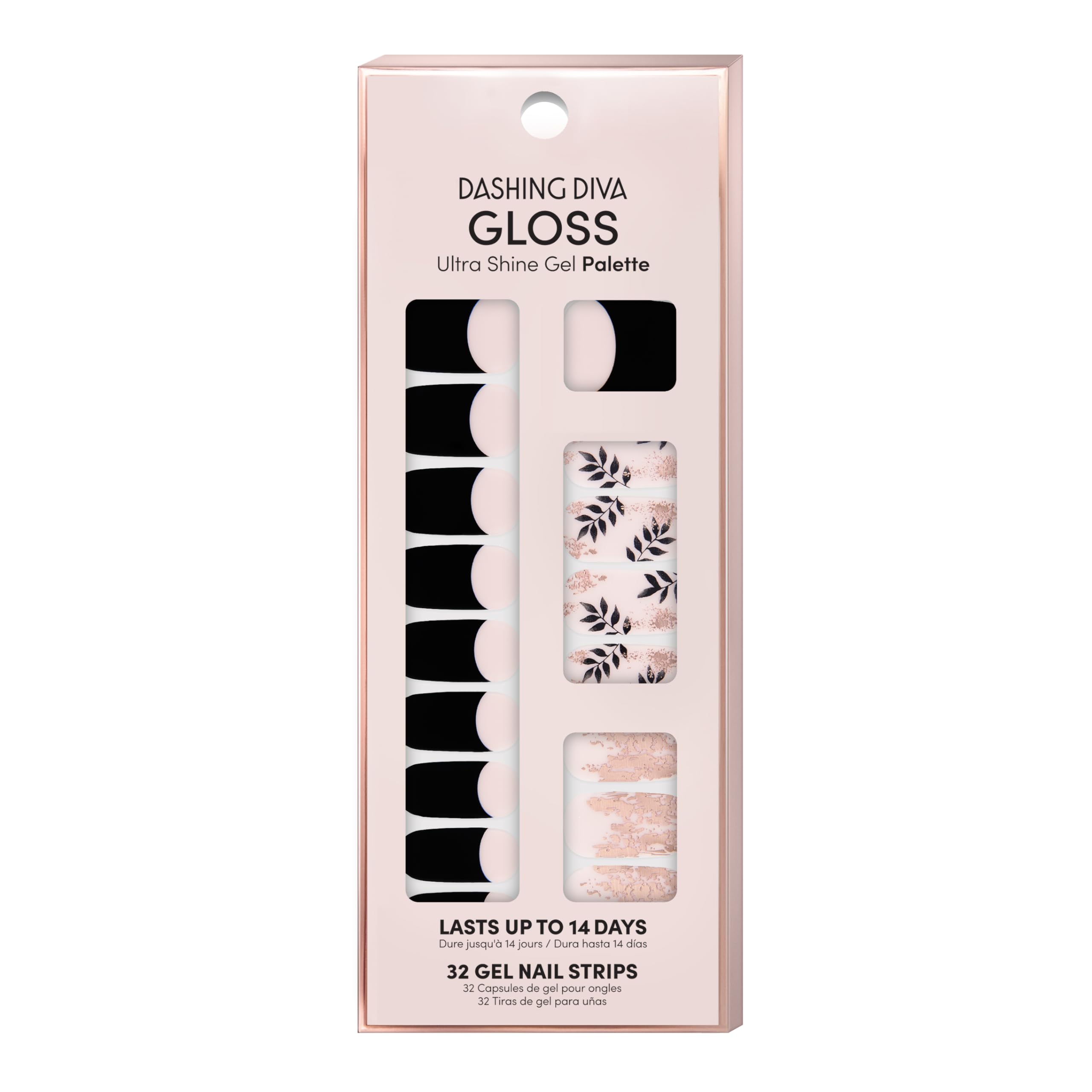 Dashing Diva Touch de Gold – bandes ongles brillantes, fini gel longue durée