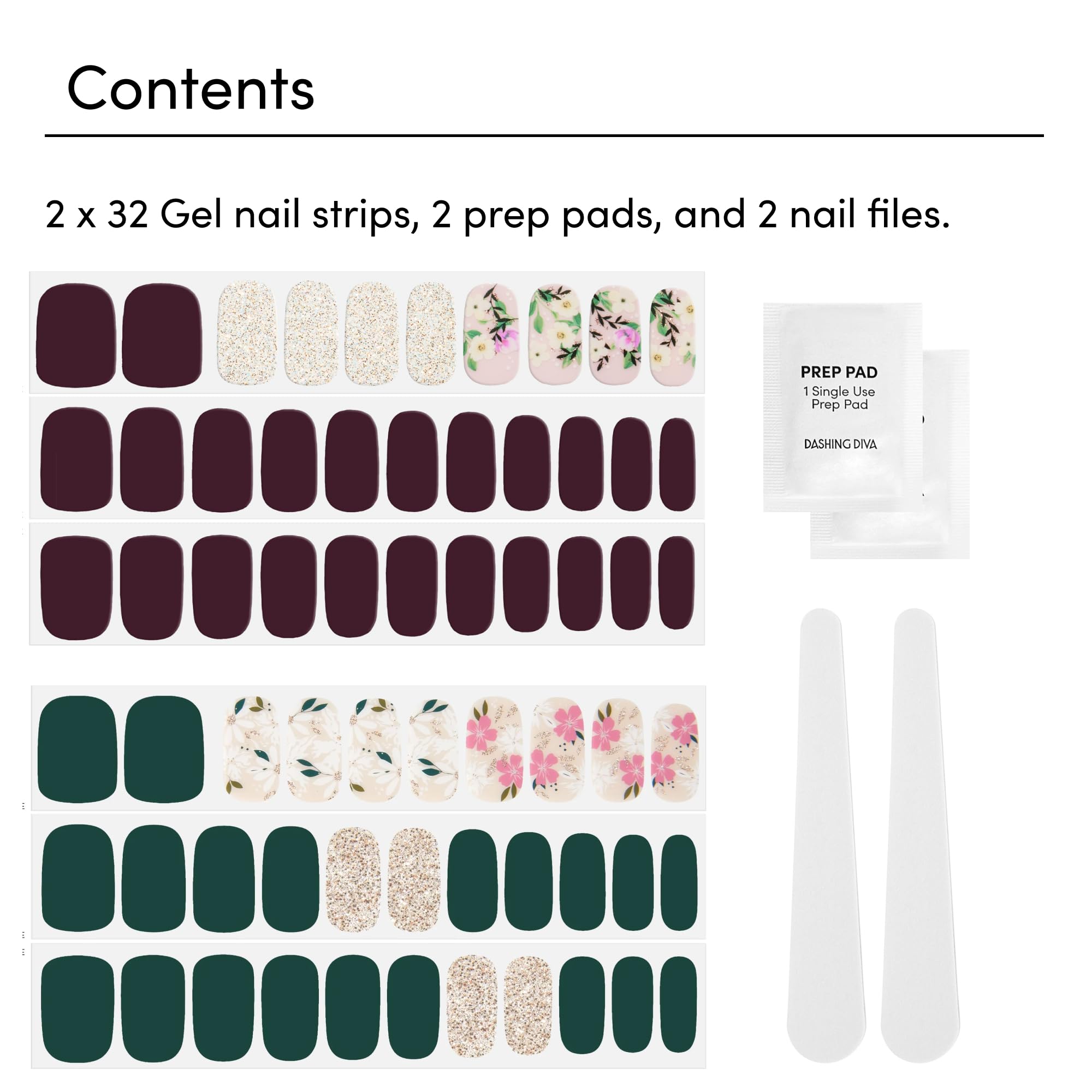 Finition brillante sur ongles avec bandes gel faciles à poser