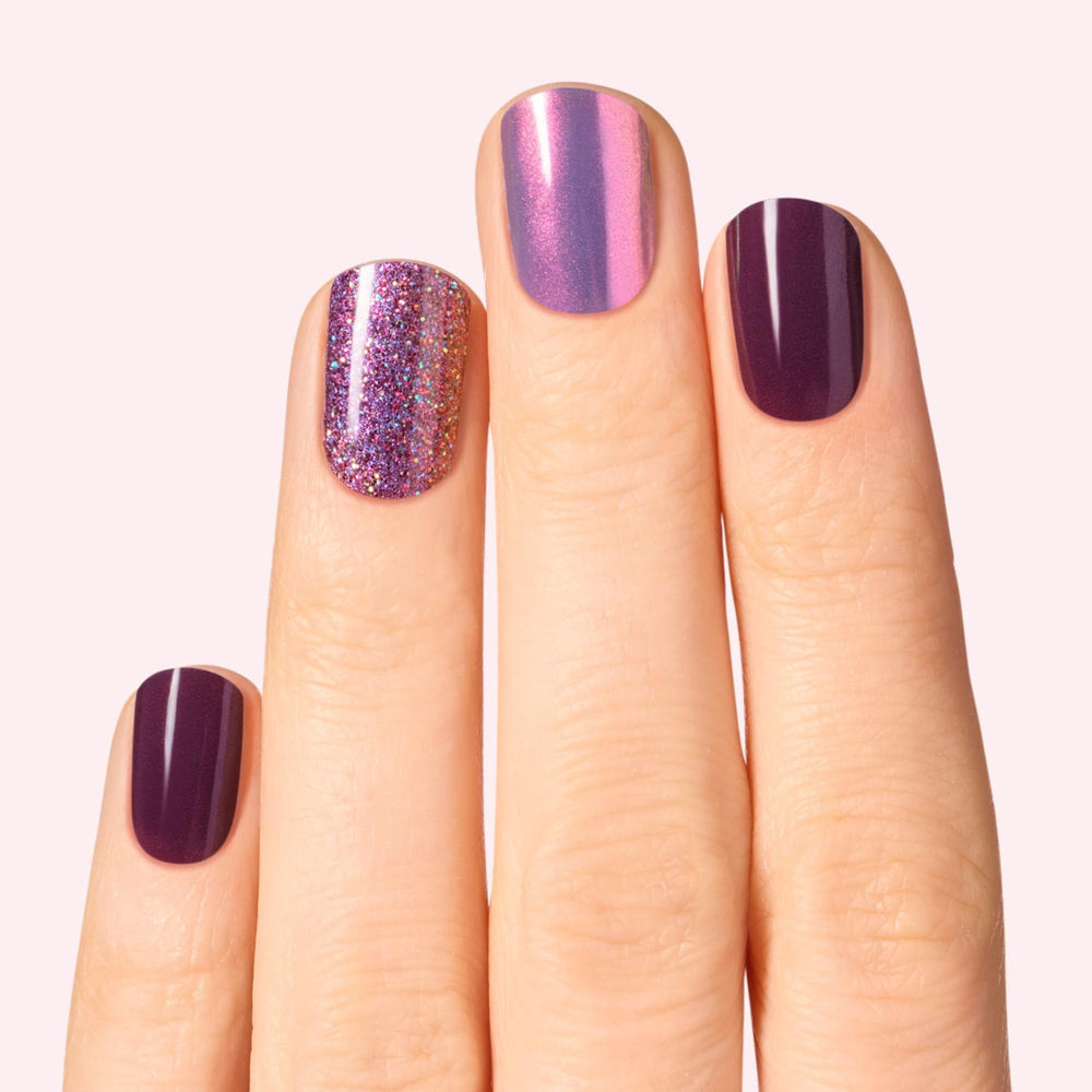 Tampons préparation Ongles – Dashing Diva Glaze Amethysta pour dégraissage efficace.