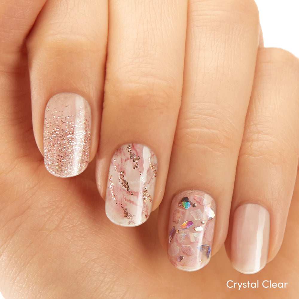 Dashing Diva Gloss Nail Strips marbre peut-être: effet marbré élégant pour un style chic.