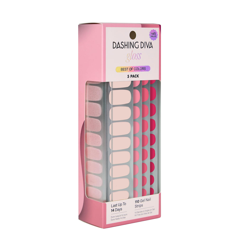 Dashing Diva Bandes Gel - application rapide pour un look salon à domicile.
