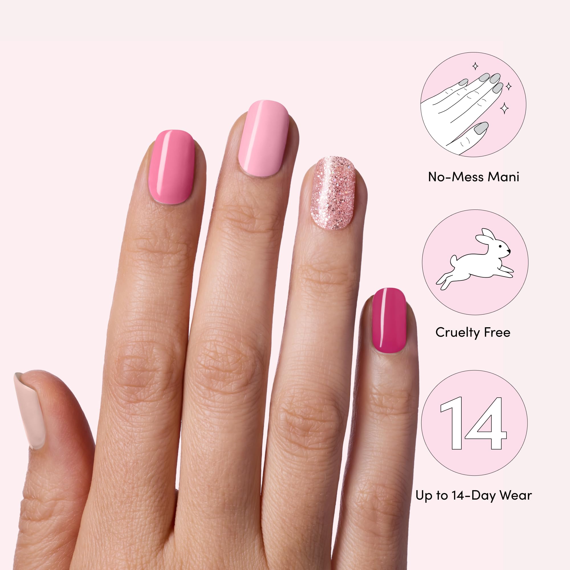 Dashing Diva Bandes Gel - kit complet avec 110 bandes et accessoires.