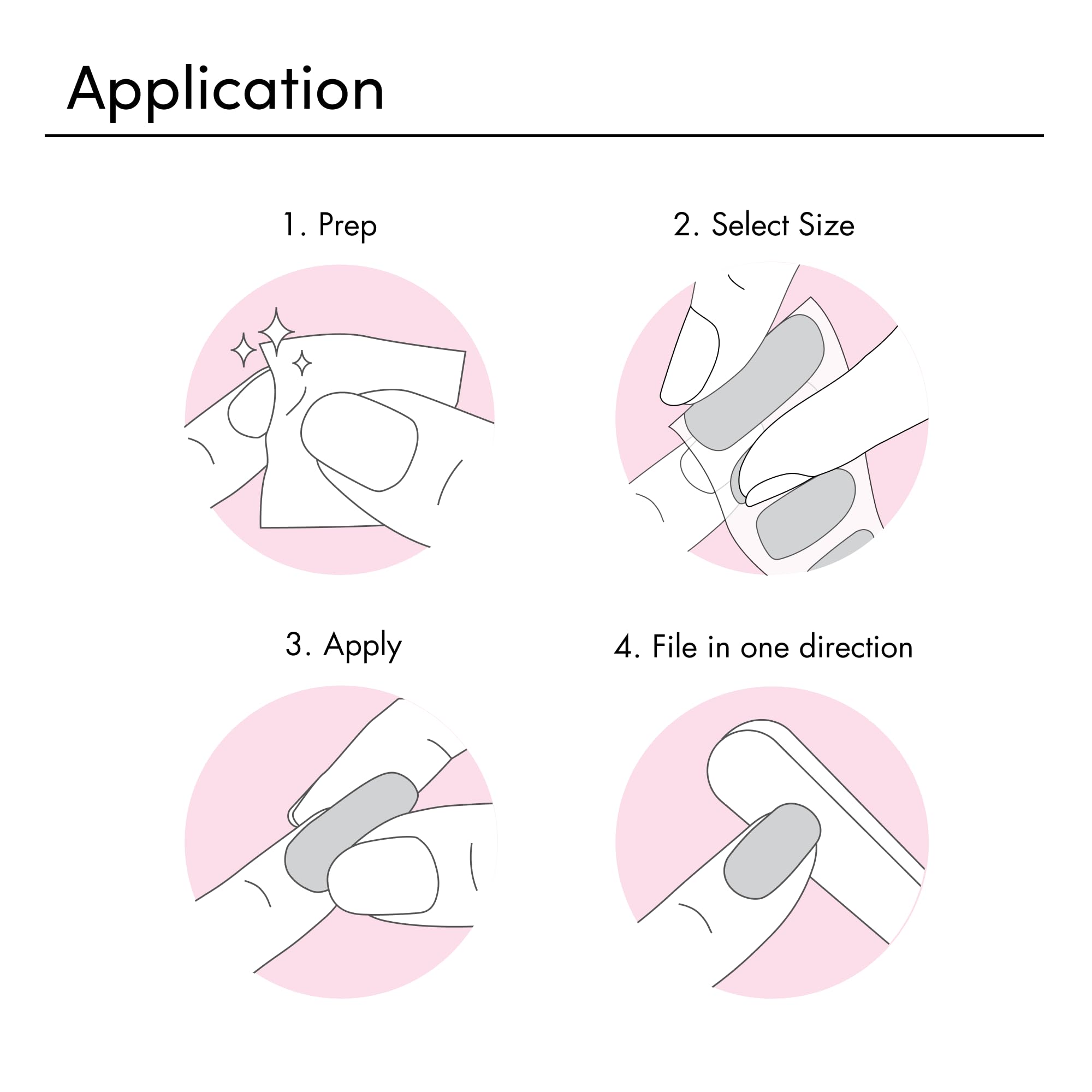 Dashing Diva Gloss Strips: tailles variées pour s’adapter à chaque ongle.