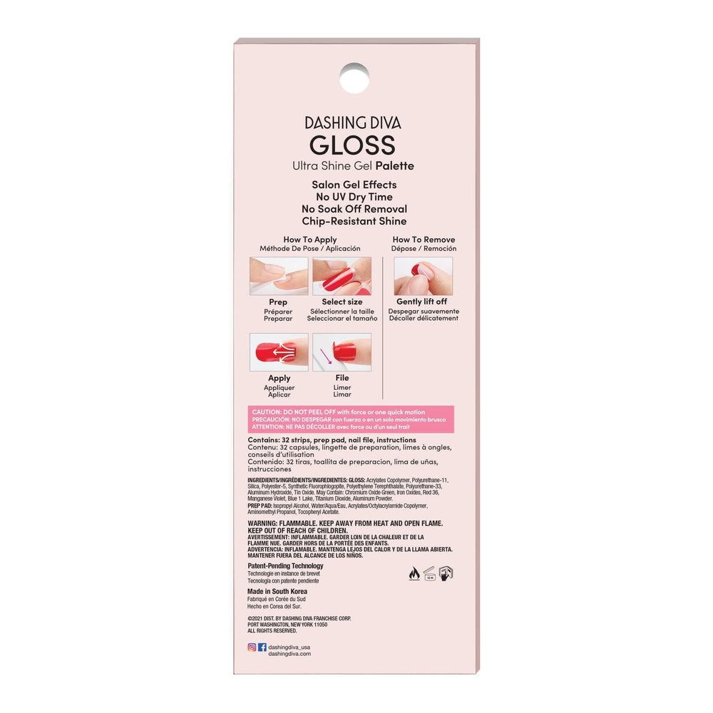 Kit préparation ongles Dashing Diva avec lime pour une pose nette.