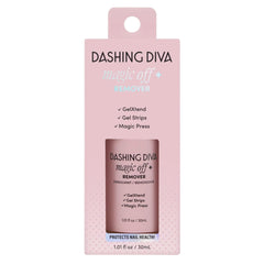 Closeup of Dashing Diva Magic Off+ remover tubes in the 3-pack