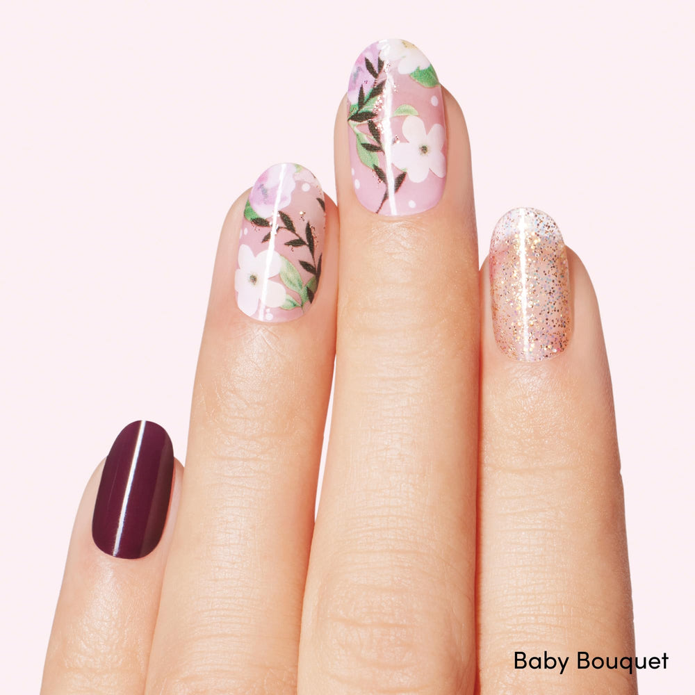 Bandes vernis gel Magnolia Vine de Dashing Diva finition brillante