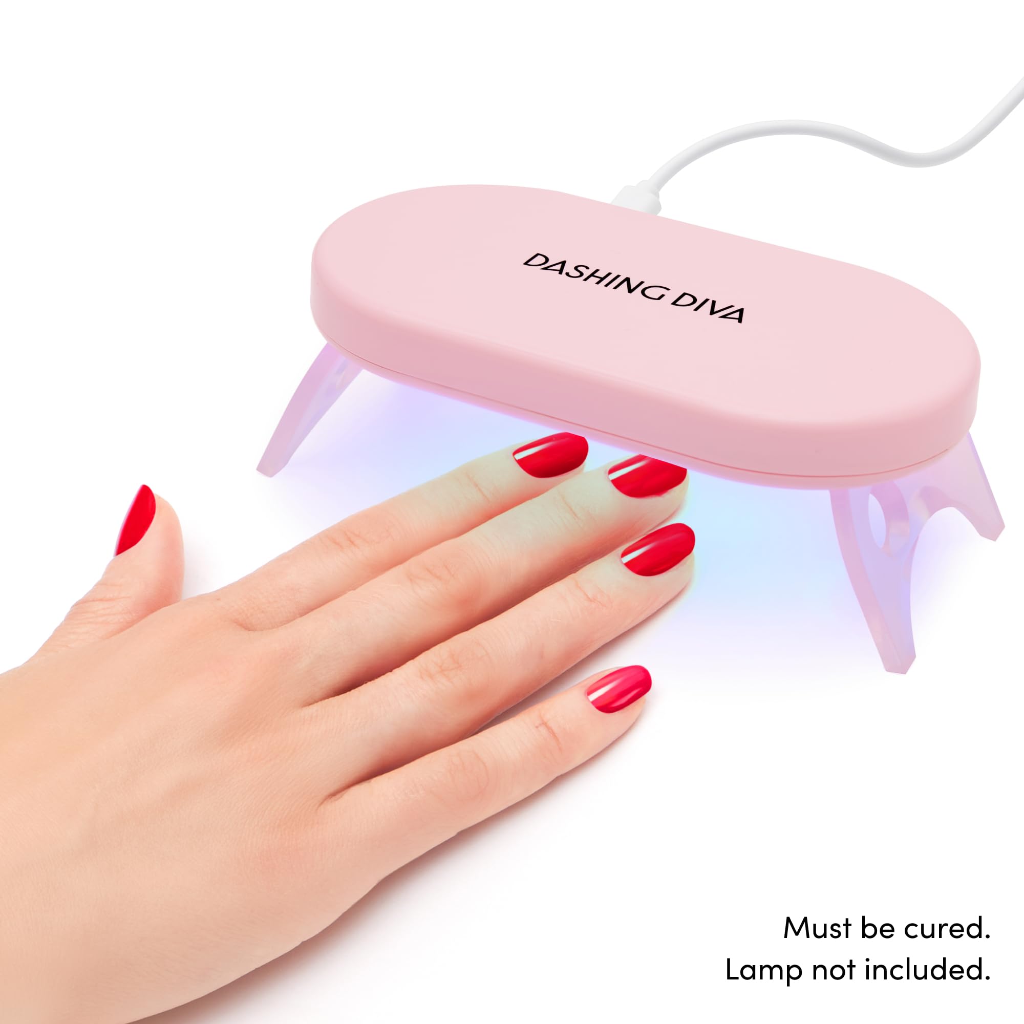 Dashing Diva One Gel Color Attitude on nails shows even, high-gloss finish.