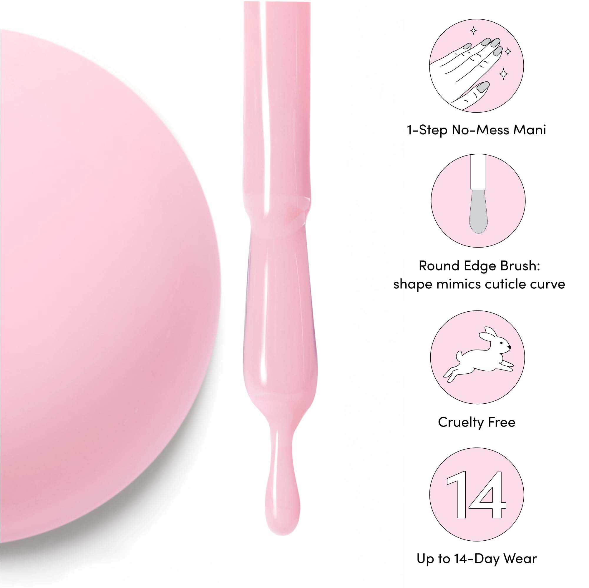 Dashing Diva One Gel Color Solo swatch reveals bright fuchsia coverage.