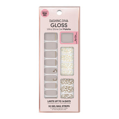 Dashing Diva: ongles alignés avec gloss brillant et durable.