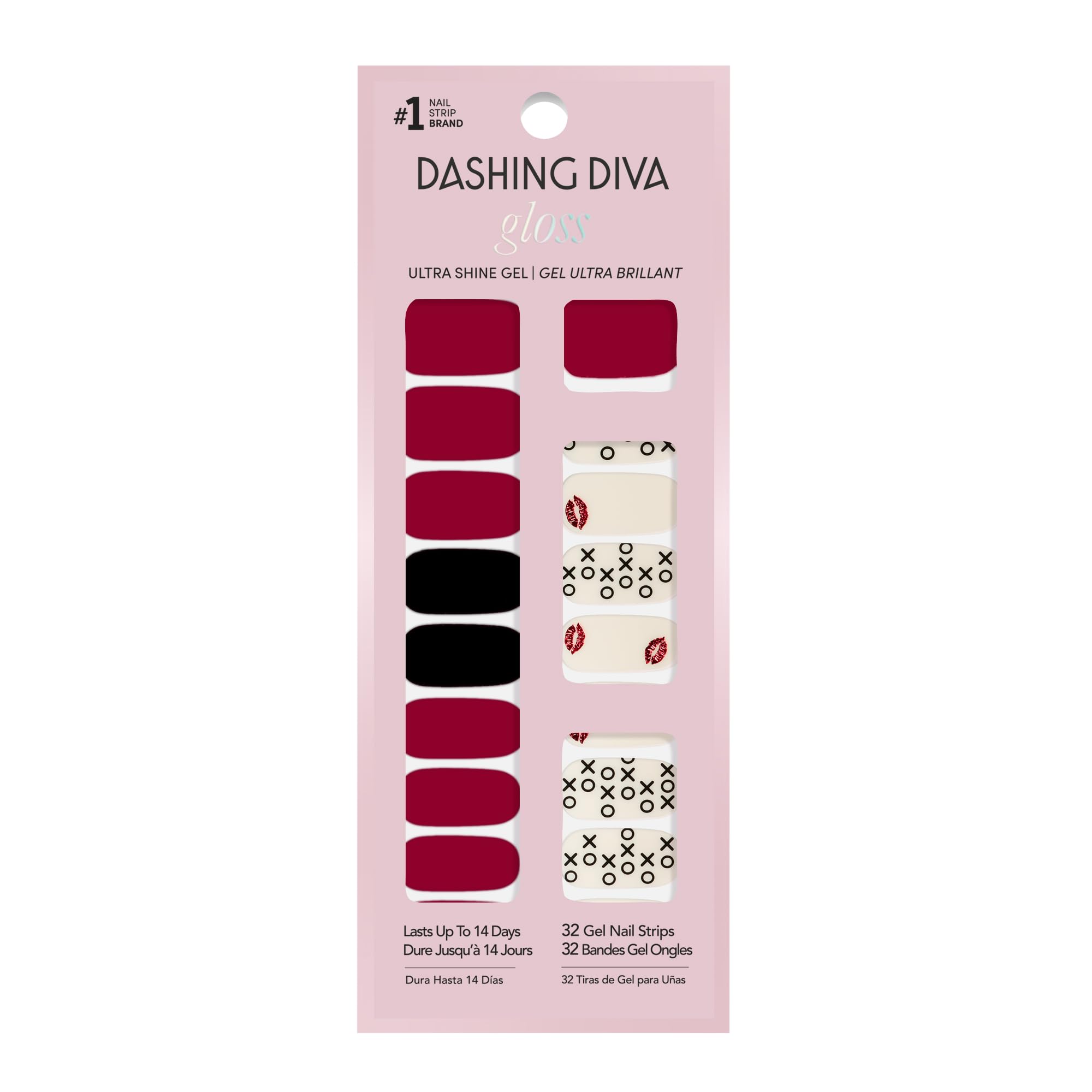 Dashing Diva Valentine bande ongles brillantes pour un fini gel éclatant