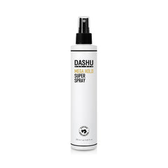 DASHU Mega Hold – bouteille 250 ml prête à fixer des coiffures complexes durablement.