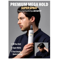 DASHU Mega Hold – brume fine pour une application homogène et rapide.
